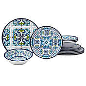 Certified International Mosaic 12-Piece Melamine Dinnerware Set