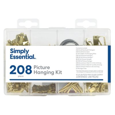 Simply Essential&trade; 208-Piece Picture Hanging Kit in Gold