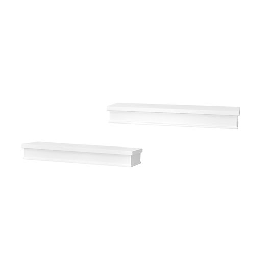 Alternate image 1 for Simply Essential™ 2-Piece Wood Shelves in White
