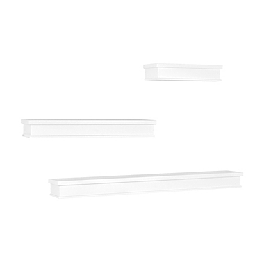 Simply Essential&trade; 3-Piece Wood Shelves in White. View a larger version of this product image.
