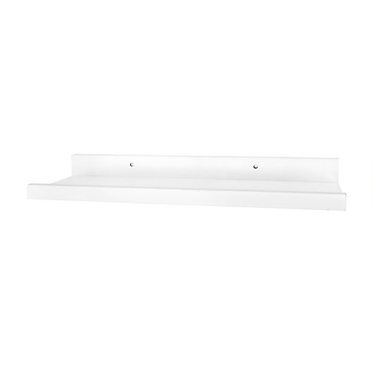 Alternate image 1 for Simply Essential™ Deep Ledge Wood Shelf in White