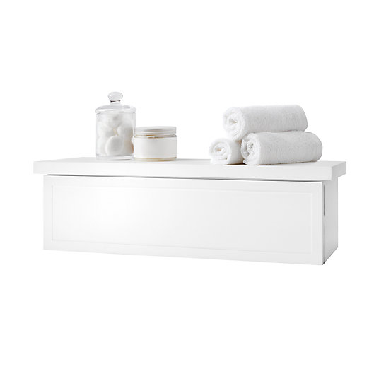 Alternate image 1 for Simply Essential™ Ledge Storage Shelf in White
