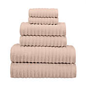 Haven&trade; Wave Organic Cotton 6-Piece Towel Set in Blush Peony