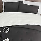 Alternate image 2 for UGG&reg; Devon Sherpa 3-Piece Reversible Full/Queen Comforter Set in Black