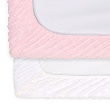 The Peanutshell&trade; 2-Pack Minky Dot Changing Pad Covers. View a larger version of this product image.