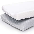 Alternate image 0 for The Peanutshell&trade; 2-Pack Minky Dot Changing Pad Covers in Grey/White