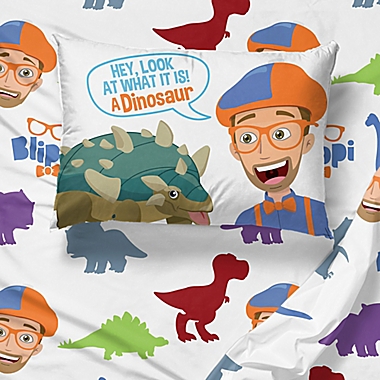 Blippi Dino Fun 4-Piece Toddler Bed Set. View a larger version of this product image.