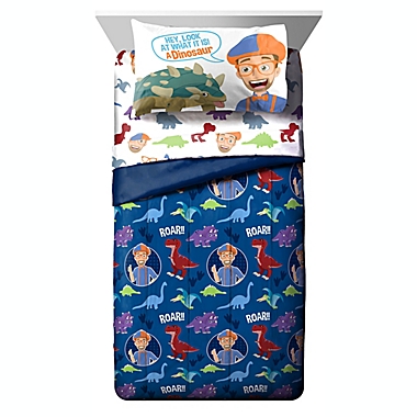 Blippi Dino Fun 4-Piece Toddler Bed Set. View a larger version of this product image.