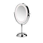 Alternate image 1 for Conair&reg; Reflections Oval LED Lighted Double-Sided Mirror in Polished Chrome