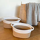 Alternate image 2 for Levtex Baby&reg; Rope Storage Baskets in Natural/White (Set of 2)
