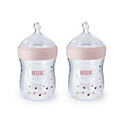 NUK&reg; Simply Natural&trade; 2-Pack 5 oz. Bottles with SafeTemp in Pink