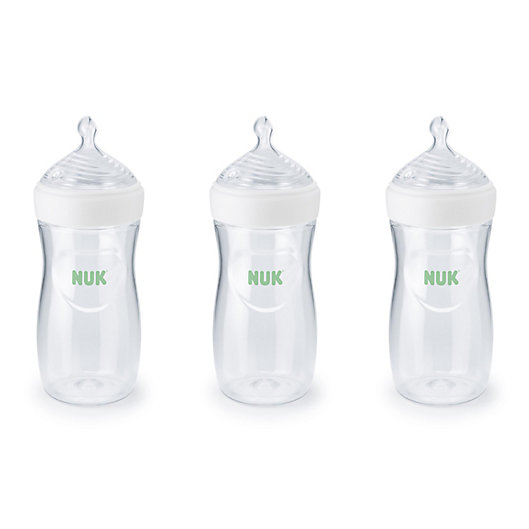 Alternate image 1 for NUK® Simply Natural™ 3-Pack 9 oz. Bottle with SafeTemp