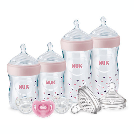 Alternate image 1 for NUK® Simply Natural™ 8-Piece Bottle with SafeTemp Gift Set