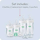 Alternate image 1 for NUK&reg; Simply Natural&trade; 8-Piece Bottle with SafeTemp Gift Set in Pink