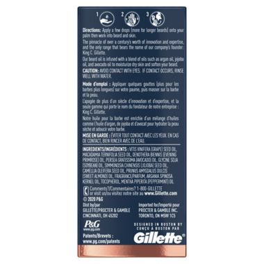 King C. Gillette 1 oz. Men&rsquo;s Beard Oil. View a larger version of this product image.