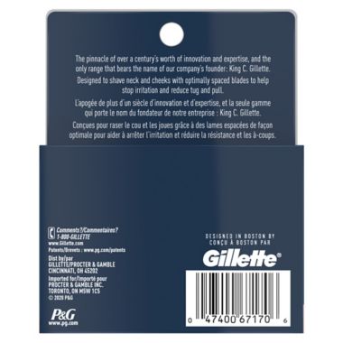 King C. Gillette 4-Pack  Neck Razor Blades. View a larger version of this product image.