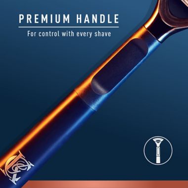 King C. Gillette Neck Razor Handle + 2 Blade Refills. View a larger version of this product image.