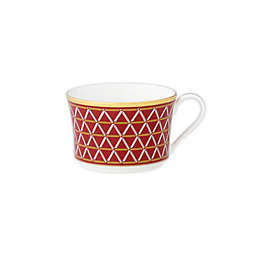 Noritake® Crochet Tea Cups in White/Red (Set of 4)