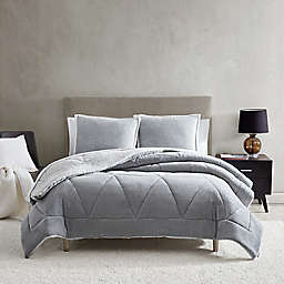 UGG® Avery 3-Piece Reversible Full/Queen Comforter Set in Glacier Grey