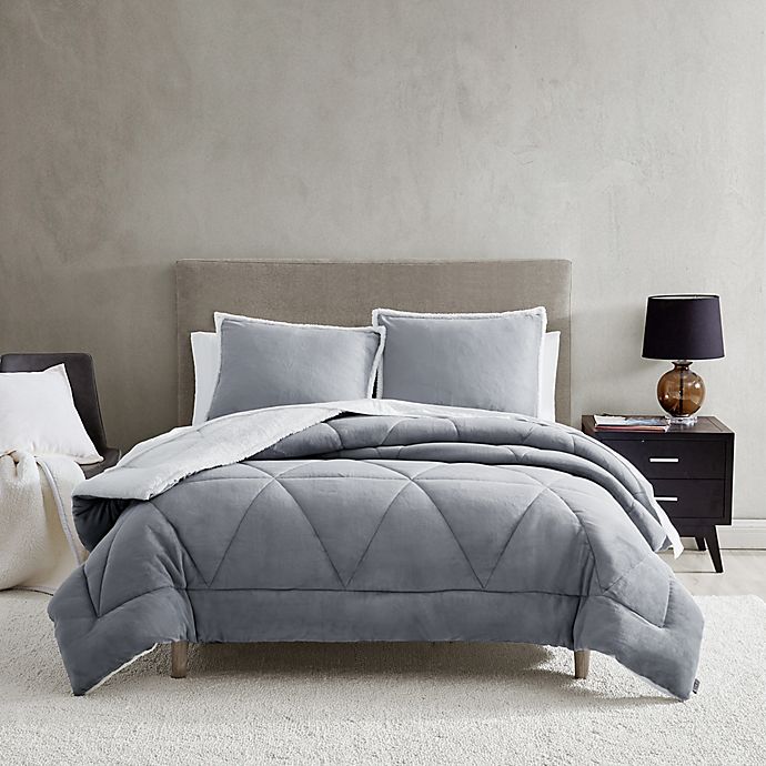 Ugg Avery 3 Piece Reversible Comforter, Comforter For Split King Adjustable Bed