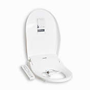 Hulife&reg; Electric Bidet Seat for Elongated Toilet with Control Panel in White