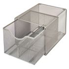 Alternate image 4 for Squared Away&trade; Large Metal Mesh Stacking Drawer in Nickel