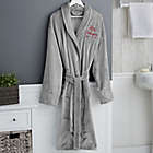 Alternate image 1 for &quot;Mr.&quot; Large/X-Large Embroidered Luxury Fleece Robe in Grey