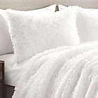 Alternate image 3 for Lush D&eacute;cor Emma Faux Fur 3-Piece King Comforter Set in White