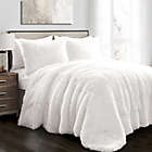 Alternate image 0 for Lush D&eacute;cor Emma Faux Fur 3-Piece King Comforter Set in White