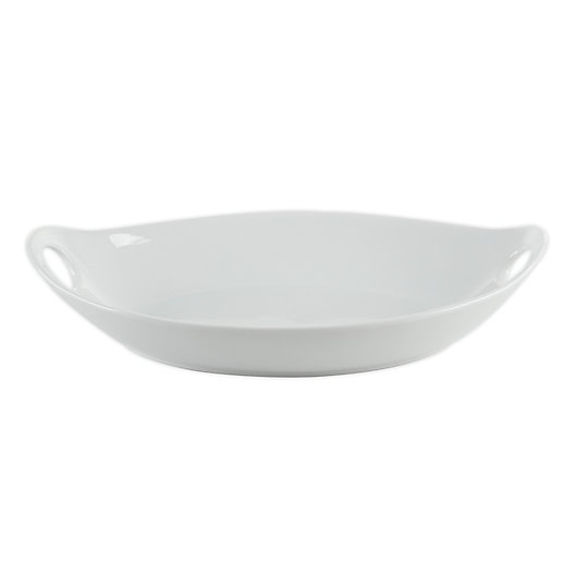 Alternate image 1 for Our Table™ Simply White Oval Serving Bowl with Handles