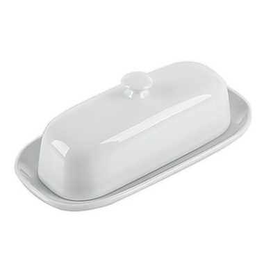 Our Table&trade; Simply White Covered Butter Dish. View a larger version of this product image.