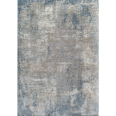 Rugs America Milford Hill Castle 5&#39; x 7&#39; Area Rug in Stone/Blue. View a larger version of this product image.