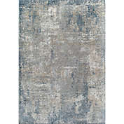 Rugs America Milford Hill Castle 5&#39; x 7&#39; Area Rug in Stone/Blue