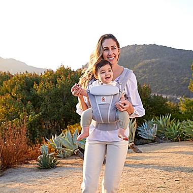 Ergobaby&trade; Omni&trade; Breeze Baby Carrier in Pearl Grey. View a larger version of this product image.