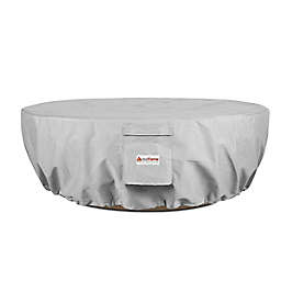 Real Flame&reg; Sedona Round Fire Table Protective Cover in Light Grey
