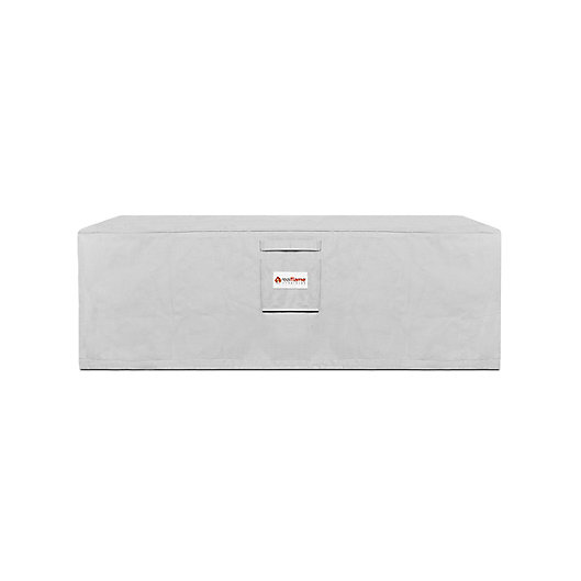 Alternate image 1 for Real Flame® Sedona Rectangle Fire Table Protective Cover in Light Grey