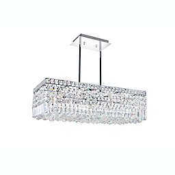 CWI Lighting Colosseum 26-Inch 8-Light Down Chandelier in Chrome
