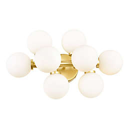 Arya 11-Inch 8-Light Wall Sconce in Satin Gold