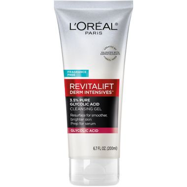 L'Oreal&reg; Paris Revitalift Derm Intensives&trade; 6.7 oz. 3.5% Glycolic Acid Cleansing Gel. View a larger version of this product image.