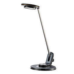 JONATHAN Y Dixon 18.5-Inch Adjustable Dimmable USB Task Lamp in Black