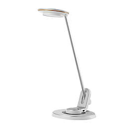 JONATHAN Y Dixon 18.5-Inch Adjustable Dimmable USB Lamp in Silver