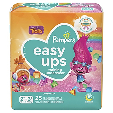 Pampers&reg; Easy Ups&trade; Size 2-3T 25-Count Jumbo Pack Girl&#39;s Training Underwear. View a larger version of this product image.