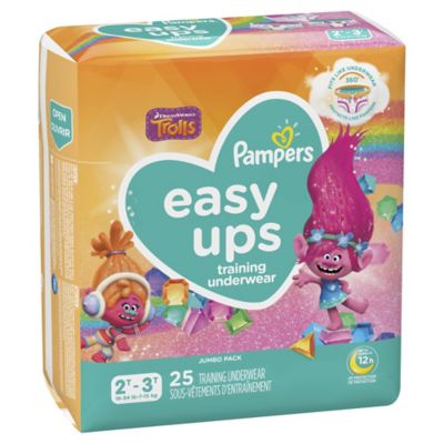 Pampers&reg; Easy Ups&trade; Size 2-3T 25-Count Jumbo Pack Girl&#39;s Training Underwear