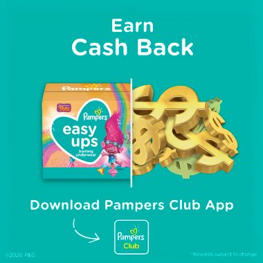 Pampers&reg; Easy Ups&trade; Size 2-3T 25-Count Jumbo Pack Girl&#39;s Training Underwear. View a larger version of this product image.