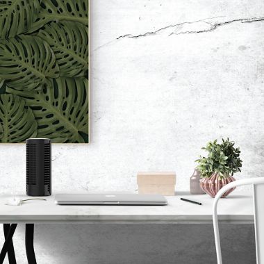 Vornado&reg; ATOM 1 Small Air Circulator Tower Fan in Black. View a larger version of this product image.