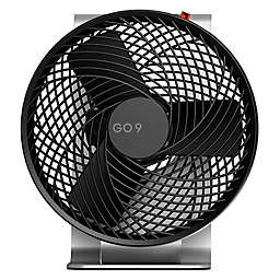 Sharper Image® GO 9 Rechargeable Portable Fan with Stand in Black