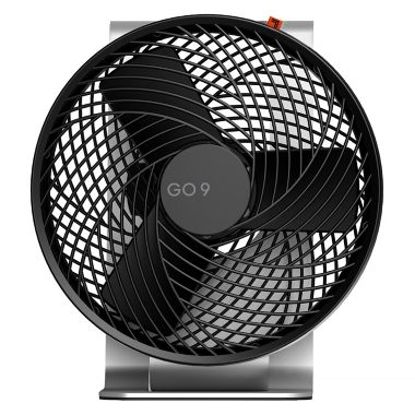 Sharper Image&reg; GO 9 Rechargeable Portable Fan with Stand in Black. View a larger version of this product image.