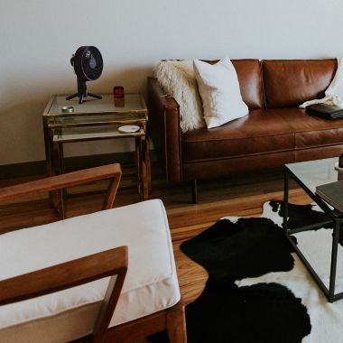 Sharper Image&reg; SPIN 10 Oscillating Desktop Fan. View a larger version of this product image.