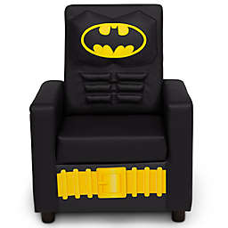 DC Comics Batman High Back Faux Leather Upholstered Kids Chair by Delta Children