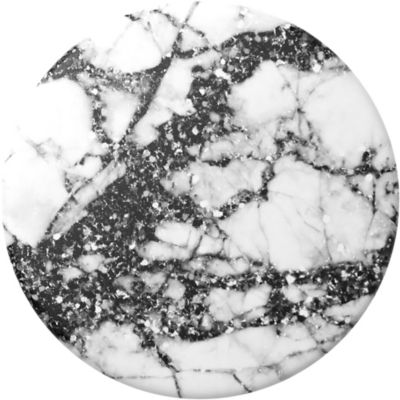 PopSockets&reg; Sparkle Marble Swappable Phone Grip and Stand in Black